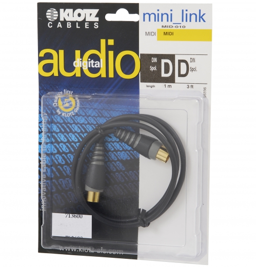 Klotz MID-010 MIDI Cable (1 m)