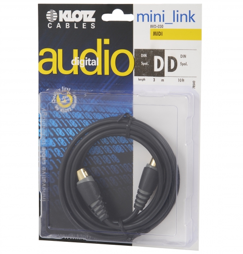 Klotz MID-030 MIDI cable 3m