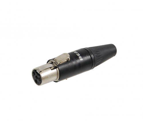 Neutrik RT4FC-B-W female MINI XLR 4-pin cable connector, waterproof
