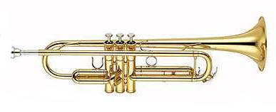 Yamaha YTR 5335G trumpet Bb, painted (with case)
