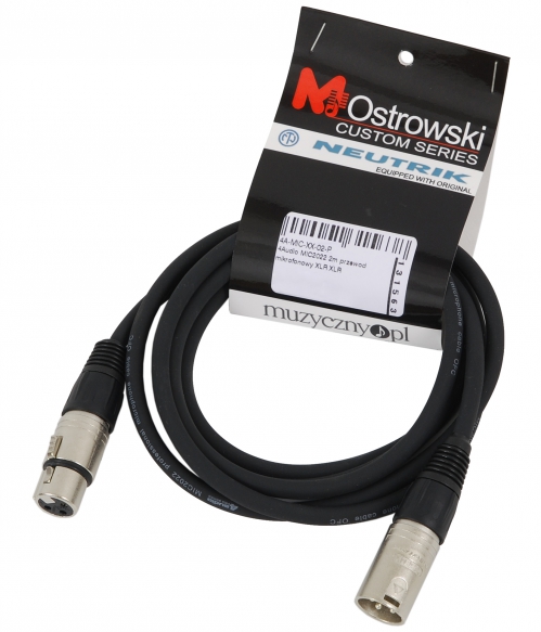 4Audio MIC2022 2m microphone cable XLR XLR Neutrik 4Audio MIC2022 2m microphone cable XLR XLR Neutrik