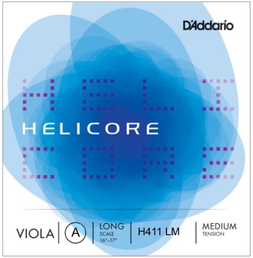 D′Addario Helicore H-411 Long Scale Viola Single A String