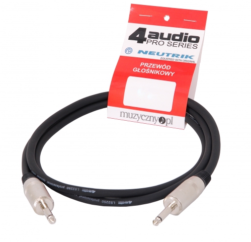 4Audio LS2250 4m speaker cable 2x2,5mm? 2 x male 1/4″ Neutrik jack connector