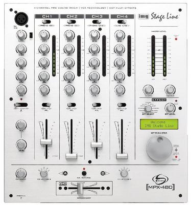 IMG Stage Line MPX-480 4-channel DJ mixer with DSP