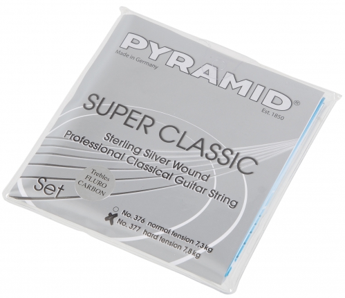 Pyramid 377 SC ″Sterling Silver″ Classical Guitar Strings (hard tension)