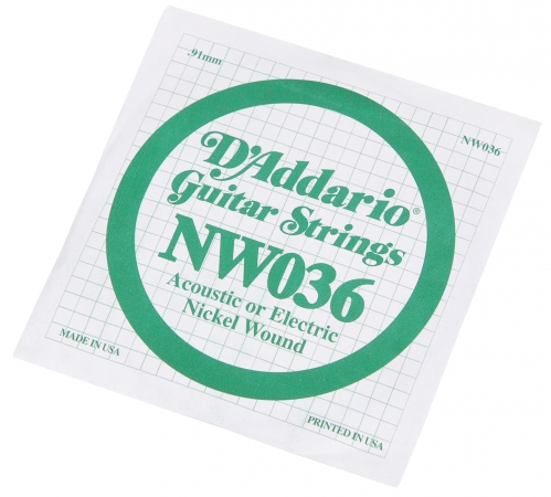 D′Addario NW036 Nickel Wound Electric Guitar String