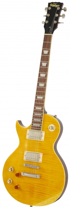 Vintage LV100MRPGM left-handed electric guitar
