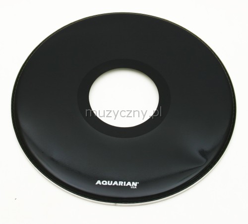 Aquarian drumheads 22″RPT/BK Front Logo 