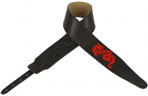 Raili Embroidery 07-022 leather guitar strap