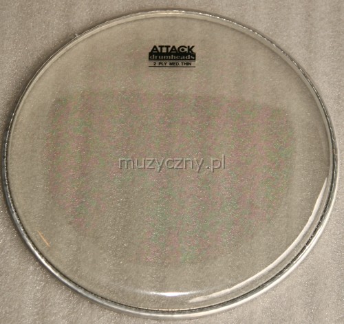 Attack 10″ DHTS210 2-ply drum head transparent