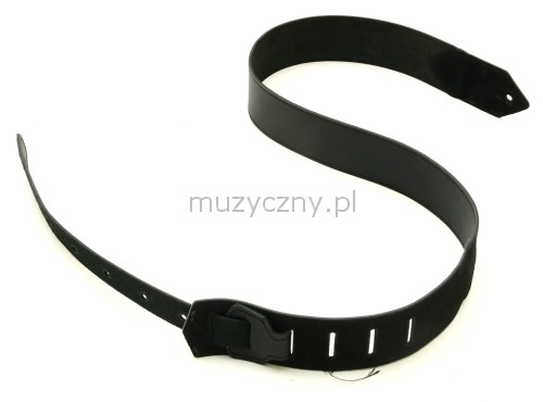 Akmuz PES-19 leather guitar strap, black