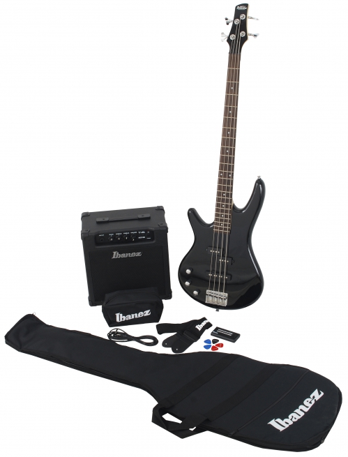 Ibanez GSR 190LJU BK Jumpstart Left-Handed Bass Guitar + Amp Set