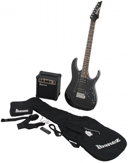 Ibanez IJRG 200 BK Jumpstart electric guitar with amp and gig bag