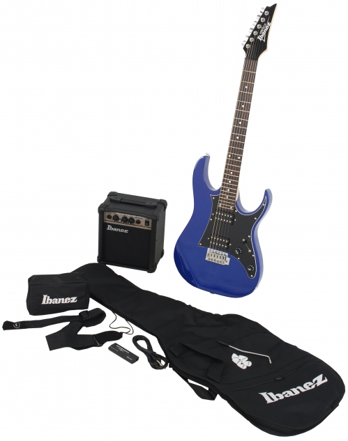 Ibanez IJRG 200 BL Jumpstart electric guitar with amp and gig bag