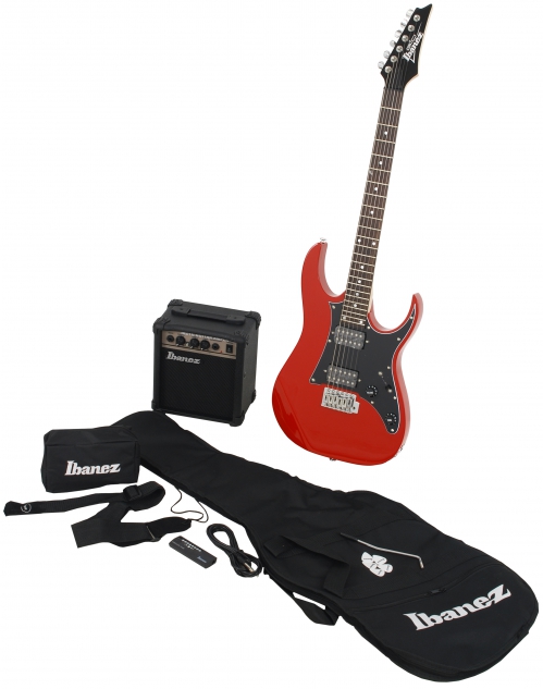 Ibanez IJRG 200 RD Jumpstart electric guitar with amp and gig bag