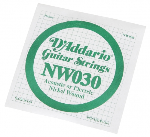 D′Addario NW030 Nickel Wound Electric Guitar String