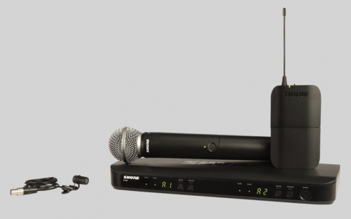 Shure SM Wireless Combo System with SM58 Handheld and WL185 Lavalier