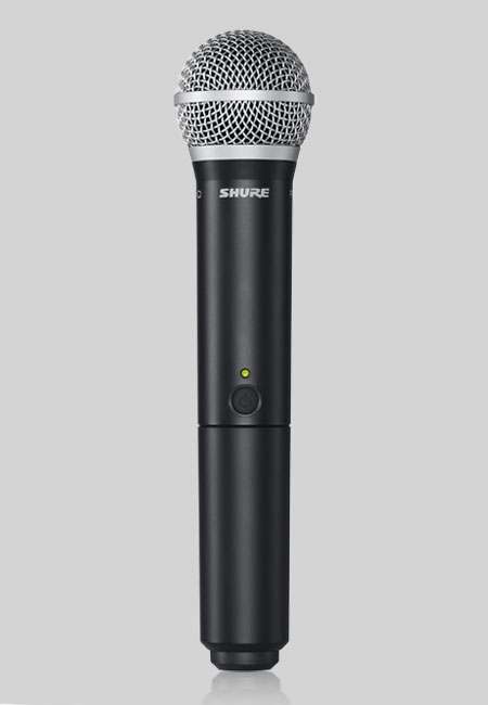 Shure PG58 capsule with analog handheld transmitter BLX2