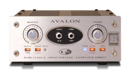 Avalon Design U5 Mono Instrument & DI Preamplifier
