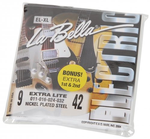 LaBella EL-XL electric guitar strings 9-42