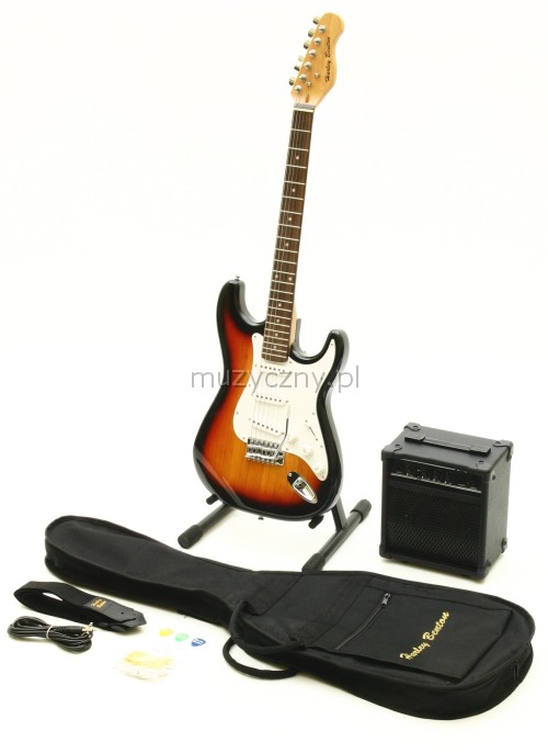 Harley Benton HBST Sunburst Set electric guitar + amplifier