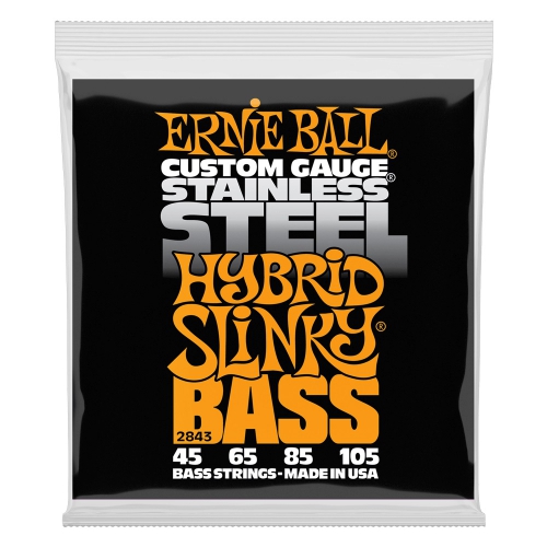 ErnieBall Stainless Steel Hybrid Slinky bass strings 45-105