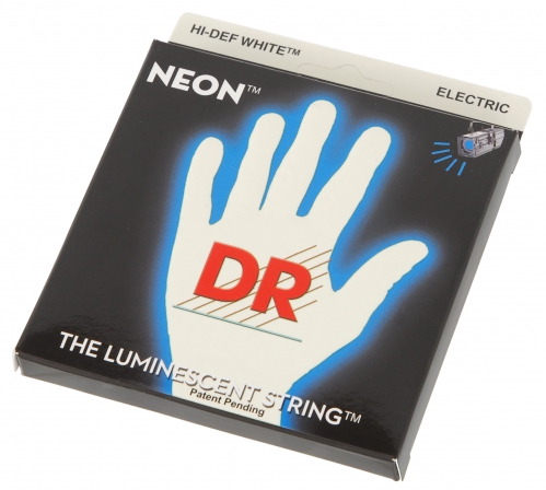 DR NWE/10 White Neon electric guitar strings