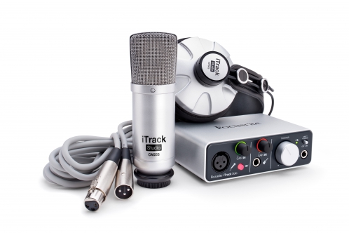 Focusrite iTrack Studio - complete studio recording set, iTrack Solo for iPad (and Mac&PC) + CM25S microphone + HP60S headphones