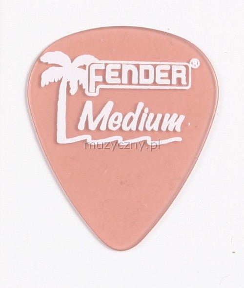 Fender California Clear medium pink pick