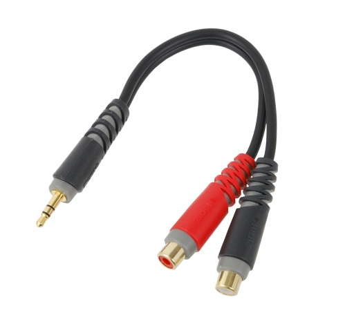Klotz AYS-4 Mini Jack Plug - 2x Cinch Socket Cable (0.2 m)