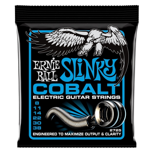 Ernie Ball 2725 Cobalt Extra Slinky Electric Guitar Strings (8-38)