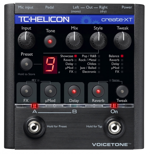 TC Helicon VoiceTone Create XT vocal effect procesor