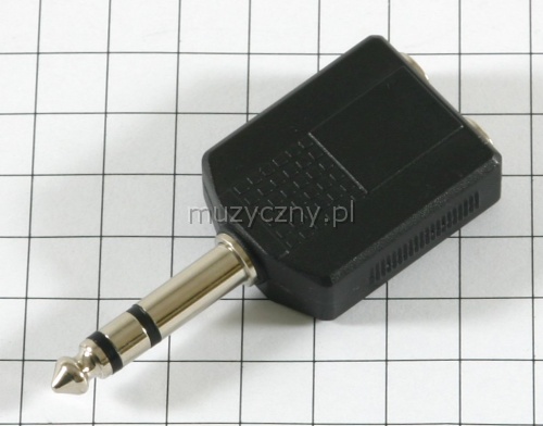 Monacor NTA-197 adaptor 2 x Jack TS (mono) -> Jack TRS (stereo)