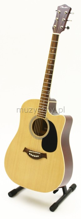 Burton W-0C/N acoustic guitar cutaway