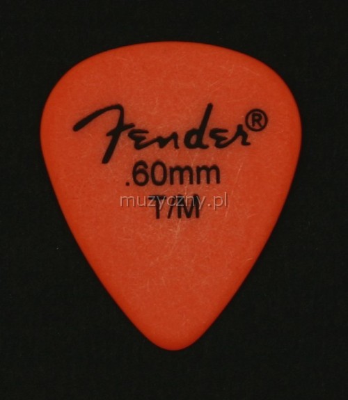 Fender Delrin 0.60 thin/medium orange pick