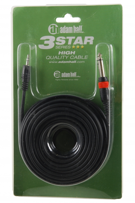 Adam Hall 4 Star Series 5m Cable XLR Male to 6.3mm Jack Mono Microphone Rean
