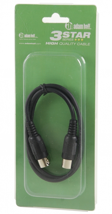 Adam Hall 3 Star Series - MIDI Cable 0.75 m (black)