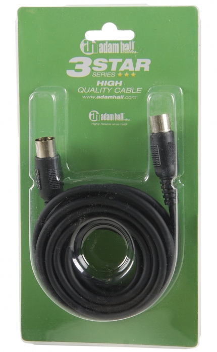 Adam Hall 3 Star Series - MIDI Cable 3 m (black)