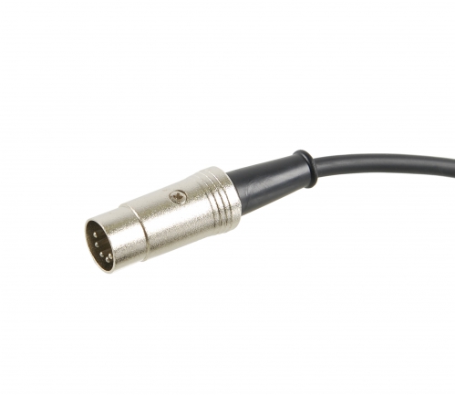 Adam Hall K3 MIDI 0600 BLK-5 kabel MIDI 6m, (czarny, metalowe zcza)
