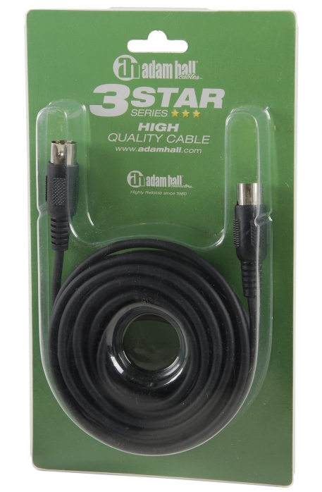 Adam Hall 3 Star Series - MIDI Cable 6 m (black)