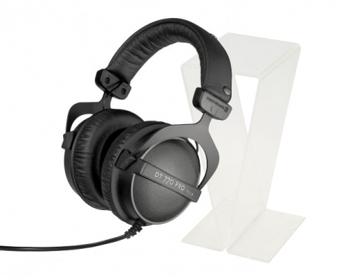Beyerdynamic DT770 PRO headphones with haedphones stand