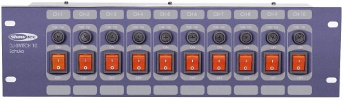 Showtec DJ Switch 10F panel