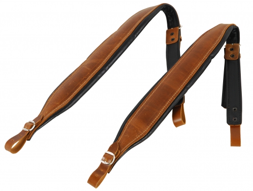 Filippe PA-80SK BK 80-bass accordion straps, brown leather
