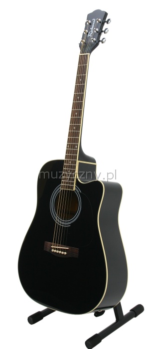 Richwood RD12CE BK acoustic guitar with EQ W./Dread.