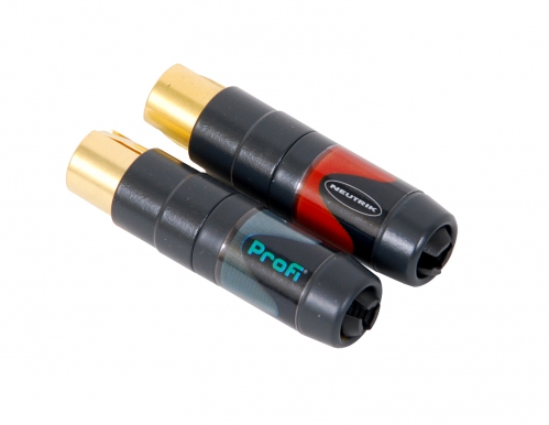 Neutrik NF2C-B/2 RCA plug (pair)
