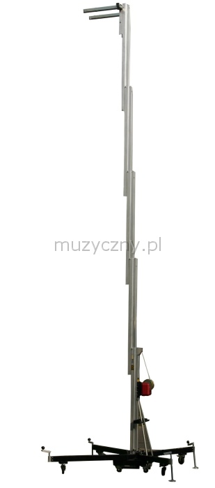 Fantek T-107 Truss Lift - crank-stand for lights, silver, 7m wys.