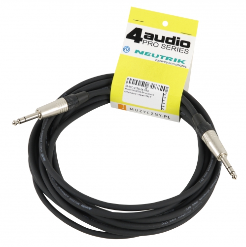 4Audio MIC2022 6m balanced audio cable / stereo jack TRS - TRS (Neutrik)
