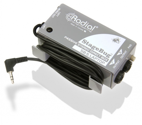 Radial StageBug 5 passive stereo direct box