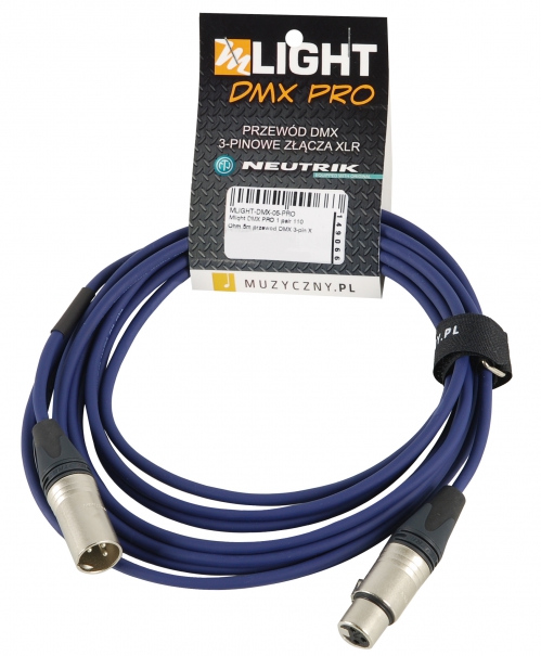 MLight DMX PRO 1 pair 110 Ohm 5m  DMX 3-pin XLR XLR Neutrik cable