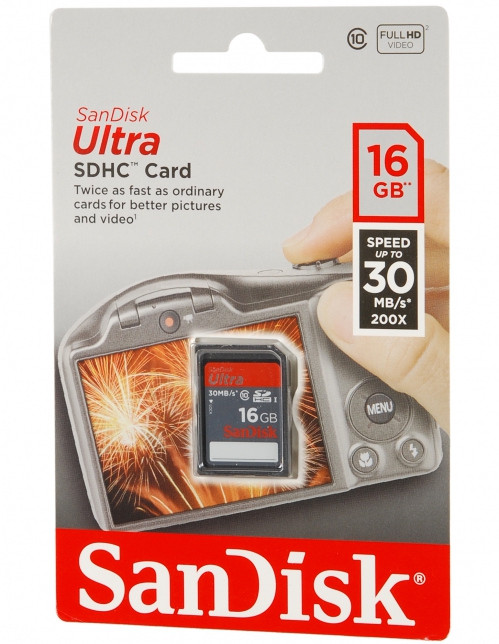 Sandisk SDHC 16GB memory card